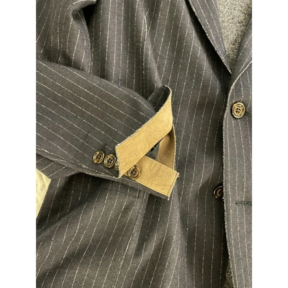 ELEVENTY made in italy Double Faced Jersey Jacket in Pinstripe Size 44 $1195 - Picture 3 of 11